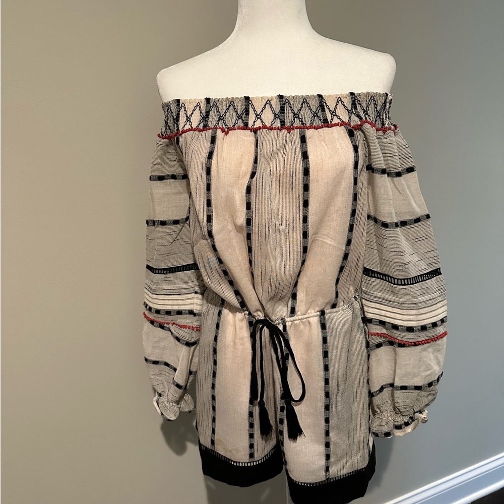 Anthropologie | Off the Shoulder Romper
